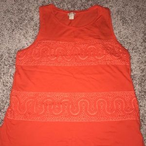 Jcrew lace detailing tank top